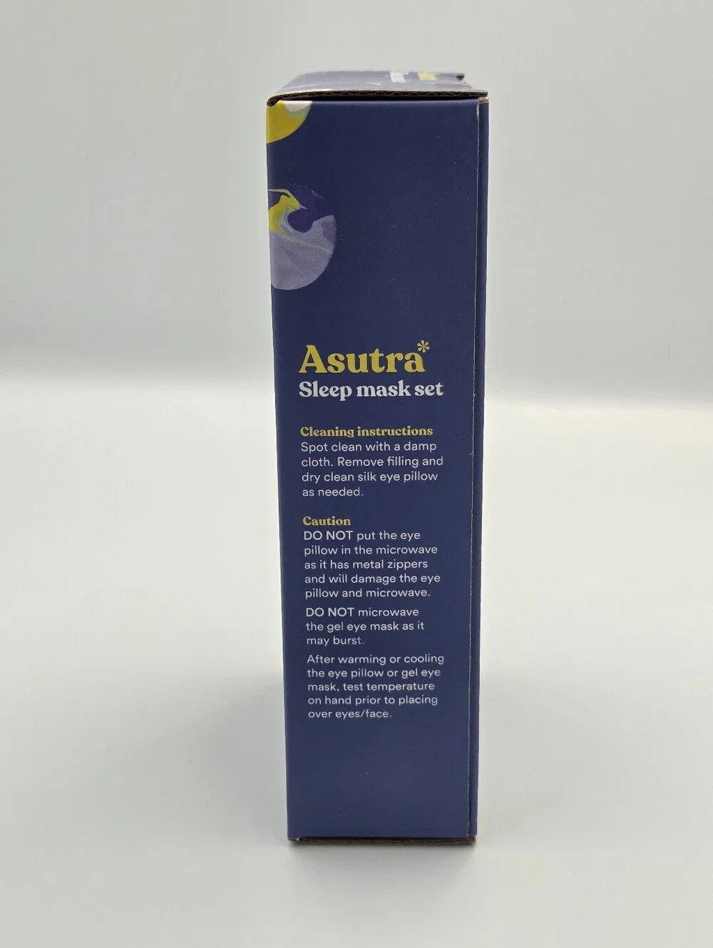Asutra Sleep Mask/ Cooling Eye Gel Mask Set Nwt